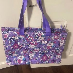 Vera Bradley commuter tote bag